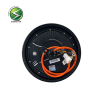 QSMOTOR 10 Inch V3 1200W35H Motor DC Tanpa Sikat Flywheel Konstruksi Magnet Permanen Rem Cakram Tahan Air Sepeda Listrik IE4