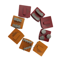 Bloc abrasif diamanté moyen Sanso Redi Lock pour ponceuse à béton, forme carrée, utilisation humide/sèche, OEM disponible