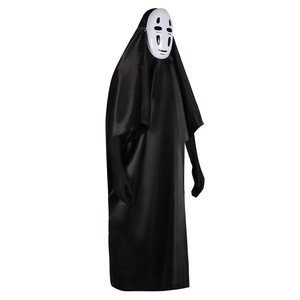Sweet No Face Costume Anime Spirited Away Cosplay Full Set Mask Robe <b>Halloween</b> Party <b>Dress</b> - Product Image 2