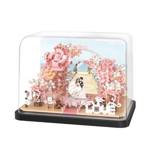 Bloques de Construcción de Boda, Figuras de Muñecas, Ensamblaje DIY, Ladrillos de Construcción de Plástico, Juego de Regalo para Parejas, Estilo de Juguete Modelo - Product Image 1