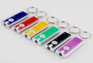Custom Led <b>Plastic</b> <b>Key</b> Chains Rectangular <b>Key</b> <b>Rings</b> Gifts Promotional Mini Flashlight Keychain - Product Image 5