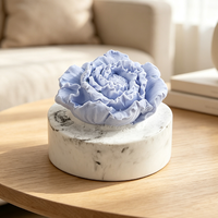 Diffuseur de parfum d'ambiance artisanal en céramique et porcelaine, en forme de fleur, pour huiles essentielles, vente en gros