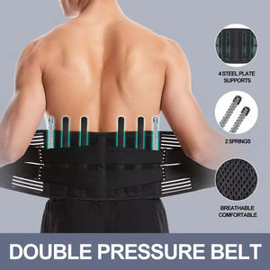 <span class=keywords><strong>Ceinture</strong></span> de soutien <span class=keywords><strong>lombaire</strong></span> à double pression, haute élasticité, protection 360° pour la colonne vertébrale, idéale pour les soulevés de terre, squats et crossfit - Product Image 3