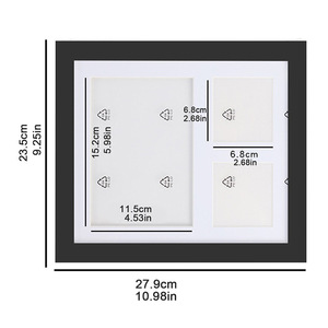 Cadre photo commémoratif pour animaux de compagnie, style moderne, avec empreinte de patte et empreinte de patte en argile pour chien, vente en gros - Product Image 2