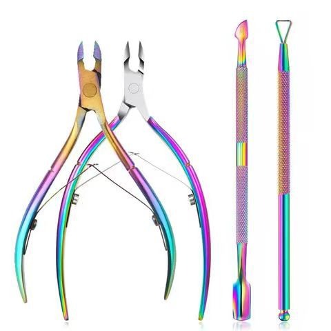 Ensemble de manucure 4 pièces couleur titane