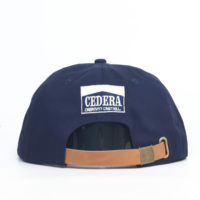 Gorra de 5 Paneles de Alta Calidad, Impermeable, con Logotipo Personalizado, Estilo Vintage, Visera Plana, sin Estructura, con Cuerda, para Bodas