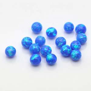 Venta caliente de ópalo de alta calidad Color OP05/17 cabujón redondo sintético cuentas de piedra de ópalo para joyería personalizada - Product Image 4