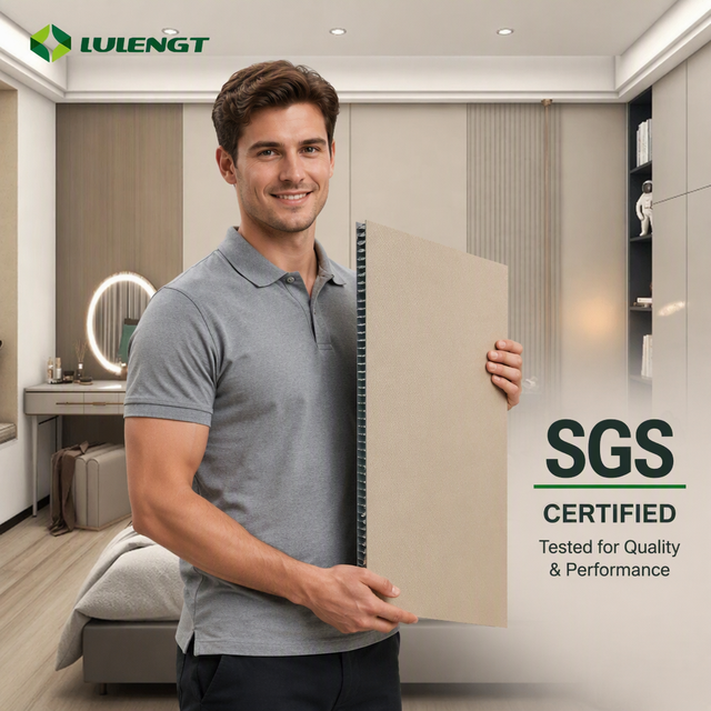 Custom Size Aluminum Honeycomb Panel Eco-Friendly Fireproof for Hotel Interior Wall Decoration