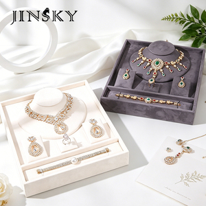 Premium Velvet Jewelry Stand Tray Combination Ready Stock For Boutique Jewelry Retail Counter Display Props - Product Image 5