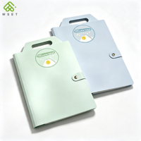 Protège-Emoticon Rotatif Personnalisé, Classeur Accordéon Extensible, Organisateur de Documents Portable en PP pour Rangement de Papiers Étudiant