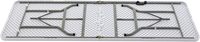 Table pliante en plastique blanc avec structure métallique de 6 pieds, portable, 30 pouces de large, 29 pouces de haut, pour événements intérieurs/extérieurs, banquets, repas