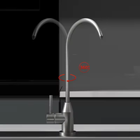 Cuisine moderne en acier inoxydable 304 minimaliste assorti avec purificateur d'eau robinet noir or acier inoxydable brossé couleur