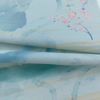 Tissu PU Modèle 2027, fin, doux, imprimés colorés, texture mate, technique de tricotage au dos, résistant à l'abrasion, anti-moisissure