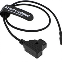 Câbles Alvin's 16V Type B mâle-mâle Micro USB vers D-Tap, câble d'alimentation de protection pour moteur pour Tilta Nucleus Nano