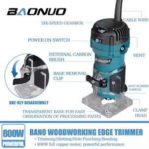 Đa chức năng 220V Chế biến gỗ <span class=keywords><strong>Router</strong></span> đa-mục đích Máy Khắc gỗ nhỏ cầm tay chế biến gỗ cắt tỉa máy - Product Image 4