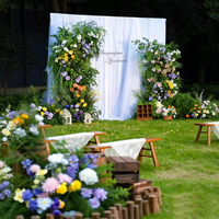 DIY Event-Szenendekoration Set Gemischte Künstliche Blumen Simulierte Blätter für Bühnenfotografie