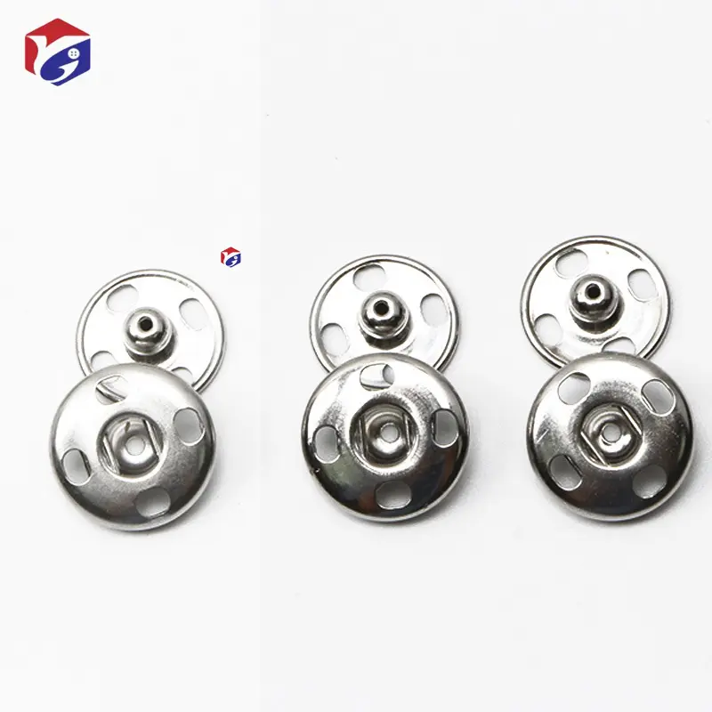 OEM LOGO Invisible Buttons For Cardigan Shirt Coat 16L Nickel Metal Button Brass Printed Eco-Friendly Magnetic Snap Button