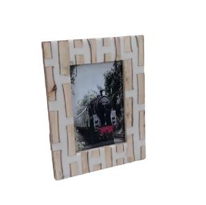 Décoration de maison pas cher rose noir indien fait à la main résine incrustation cadre Photo décor mural Antique en laiton imprimé article décoratif - Product Image 6