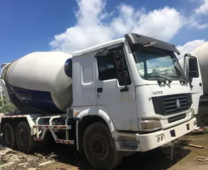 10 kübik 371hp 10 tekerlek 6x4 howo beton harç kamyonu çimento tankeri mikser kullanılmış beton mikseri beton harç kamyonu