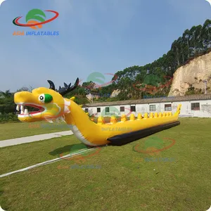 12 व्यक्तियों Inflatable ड्रैगन नाव पानी towable केले नाव डबल लेन ड्रैगन वाणिज्यिक उपयोग के लिए केले नाव