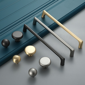 Pegangan bulat seng perunggu antik Modern laci menarik pegangan pintu lemari untuk dapur kamar tidur kamar mandi ruang tamu - Product Image 4