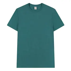 Özel tişört ekran baskı logosu yumuşak % 100% pamuk özelleştirilmiş Tee artı boyutu boş 180 gsm t-shirt erkek düz t shirt erkekler için