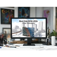 Revit Versión Educativa de 3 Años 2023-2026, Software de Dibujo Asistido por Computadora
