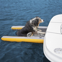 Personnalisé DWF Piscine Chien Rampe Gonflable Dock Plate-forme pour Chien Portable Accessoires pour Chiens et Chats