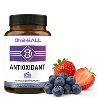 Capsules de complément alimentaire antioxydant puissant très vendues avec vitamines C et E, 60 unités pour adultes