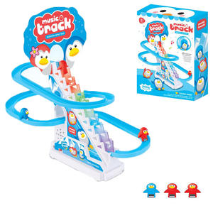 Juguete de Pista de Escalada para Patos, Juguete de Pista con Ranura para Competencia de Pingüinos Dinosaurios, Funciona con Pilas, con Luz y Música, Otros Juguetes - Product Image 4