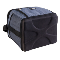 Sac isotherme en polyester extra large et robuste, capacité 24 canettes (18L), avec sangle de transport, poche avant zippée et poches latérales en filet