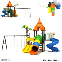 Toboggan extérieur populaire en plastique épaissi multicolore non toxique pour écoles, avec faible MOQ, prix d'usine et solution d'emballage sécurisée