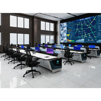 Système intégré personnalisé Conception intelligente Console de salle de commande Bureau industriel pour centre de commande d'opérateur d'entrepôt d'atelier