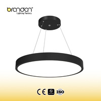 Plafonnier LED rond encastré 30W 50W 80W avec variateur Triac, lentille optique grand angle, luminaires suspendus Lustres