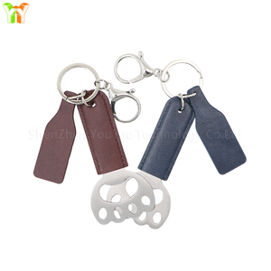 Abridor de Botellas de Cerveza con Diseño de Garra de Gato Moderno, Envío en 3 Días, Abridor de Botellas Portátil de Cuero PU con Llavero, Abridor de Botellas de Acero Inoxidable - Product Image 2
