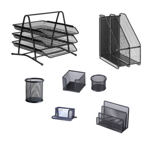 Forniture di <span class=keywords><strong>cancelleria</strong></span> <span class=keywords><strong>per</strong></span> ufficio in metallo rete metallica <span class=keywords><strong>scrivania</strong></span> <span class=keywords><strong>cancelleria</strong></span> da ufficio Set <span class=keywords><strong>per</strong></span> <span class=keywords><strong>scrivania</strong></span> - Product Image 3