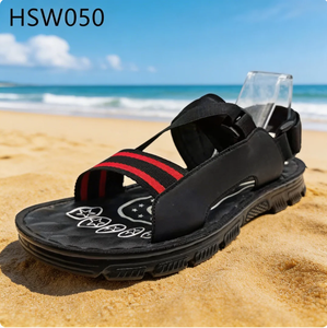 LXG, Sandales d'été classiques pour hommes à bout ouvert, pour la plage et la salle de bain, sans accumulation d'eau, grandes tailles, HSW044 - Product Image 4