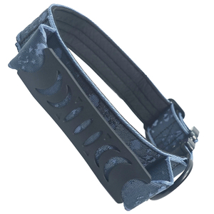 Premium Jacquard Dog <b>Collar</b> with Moon Cutout Handle, Soft Padded Heavy Duty <b>Metal</b> Buckle <b>Collar</b> for Large Dogs - Product Image 2