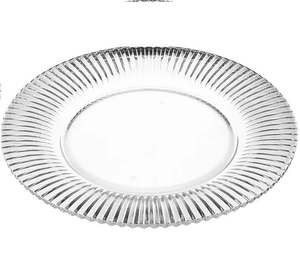 أطباق زجاجية شفافة للتقديم بالجملة، مجموعة أدوات مائدة، أطباق زجاجية مستديرة شفافة للحفلات والفنادق - Product Image 6