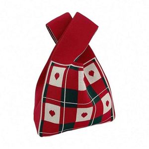 Nuevo Diseño Retro, Bolso de Mano Tejido Colorido, Bolso de Ganchillo, Bolso de Regalo para Mujer - Product Image 5