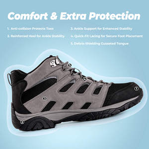 Zapatos de <span class=keywords><strong>Senderismo</strong></span> Ligeros de Gamuza y Malla de Alta Resistencia para Hombre y <span class=keywords><strong>Mujer</strong></span>, Antideslizantes, para Deportes al Aire Libre, Viajes, Resistentes al Desgaste, para <span class=keywords><strong>Verano</strong></span> - Product Image 5