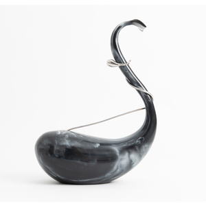 Qualité supérieure Nature Thème Scénique Motif Irrégulier Noir Glassy Whale Fibre De Verre Artisanat Objets Décoratifs Art - Product Image 1