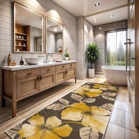 Tapis de cuisine personnalisé doux imprimé en gros, lavable en machine, tapis de couloir persan