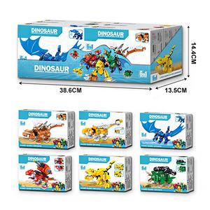 Jouets de dinosaures robots transformables 6 en 1 pour garçons, blocs de construction à assembler soi-même - Product Image 5
