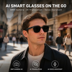 Smart Ai <b>Glasses</b> with 8MP 4K <b>Camera</b> Sunglasses for Real-time Ai Assistant Translation Music Playing Calling AR Hardware - Product Image 1