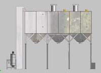 Silo de stockage de ciment en poudre de type feuille, 100 tonnes, 150 tonnes, 200 tonnes, 500 tonnes, silo horizontal empilable, petit silo personnalisé