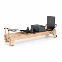 Machine de Pilates Reformer en bois de chêne avec lit coulissant, entraîneur de gainage, pour exercices de yoga et de fitness à domicile et en studio