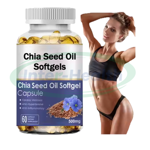 Ausreson Oem Chiazaadolie Softgels Soft Gels <span class=keywords><strong>Capsules</strong></span> Supplementen 60 Hart Verbeteren 500Mg Bulk Chiazaadolie <span class=keywords><strong>Softgel</strong></span> - Product Image 2
