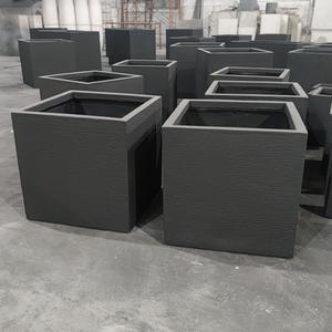 En fibre de verre béton <span class=keywords><strong>ardoise</strong></span> rectangulaire la plantation de fleurs creux pots - Product Image 6