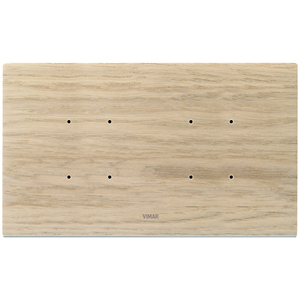 Vimar 5MBS <b>Plate</b> 2+Blank+2 Bleached Oak Wall <b>Switch</b> Cover - Product Image 1
